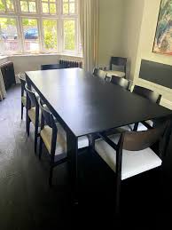 Shop high quality new or used dining room furniture for sale at cort furniture outlet. Christopher Wray Dining Table 8 Natuzzi Chairs Used The Used Kitchen Company
