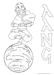 A large version of the printable avatar coloring sheet will open in a new window. Avatar The Last Airbender Color Page Print Fun Coloring Pages