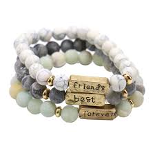 Check spelling or type a new query. Amazon Com Jeteho Pack Of 3 Inspirational Friendship Bracelets Best Friends Forever Bracelets For 3 Home Kitchen