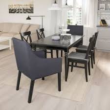 Ingatorp Ingolf Tisch Und 6 Stuhle Schwarz Sporda Dunkelgrau Ikea Osterreich Table Ikea Dining Room Table