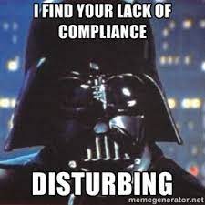 I Find Your Lack Of Compliance Disturbing Darth Vader Star Wars Happy Birthday Darth Vader Impressive Star Wars