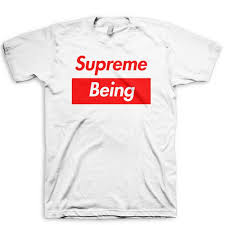 supreme being t shirt supreme spoof