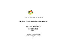 The curriculum is uniform and dictated by the ministry of education. Pdf Ministry Of Education Malaysia Integrated Curriculum For Secondary Schools Curriculum Specifications Ms Kio Mm Academia Edu