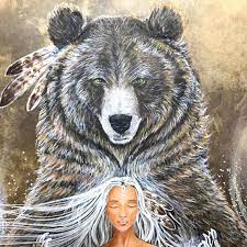 Shamanic Drum Totem Bear In 2021 Spirit Animal Art Bear Spirit Animal Bear Art