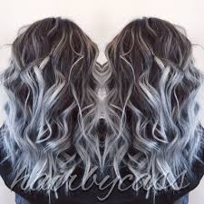 Dark Base Into A Silver Blonde Dark Hair With Highlights Gray Hair Highlights Silver Hair Color