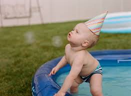 Simple Birthday Party Ideas For 1 Year Old Boy Pin By Stacey Sargent On Frankie Boy Backyard Pool Parties Boy Birthday Birthday Planning