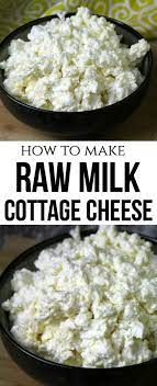 This Foolproof Recipe For Raw Cottage Cheese Requires Just One Ingredient And Results In A Deli Homemade Cottage Cheese Raw Milk Recipes Cottage Cheese Recipes