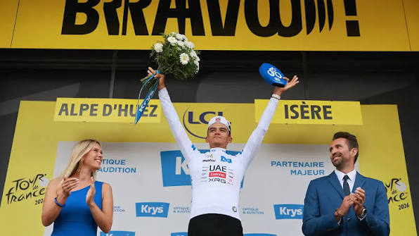 Isaac del Toro gana el Maillot Blanco del Tour de Francia 2026 - esto