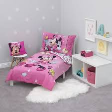 Mickey Mouse Friends Minnie Mouse Toddler 4pc Bedding Sets In 2020 Minnie Mouse Bedroom Girls Bedroom Furniture Toddler Girl Room