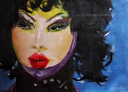 Mistress Violet. Quick oil study