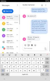 After google calendar, notes, docs, spreadsheets and slides, it is now up to google messages to receive your revised material. Download Google Messages For Tablets For Android Google Messages For Tablets Apk Download Steprimo Com