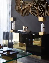 New york city designer young huh recommends adding in graphic curtains and a surprising piece of furniture, like this floating wood table, to create an unusual, yet stunning modern living room. Black Living Room Ideas Decorating With Black Luxdeco