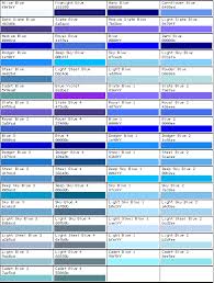 Rgb Color Chart Blue