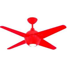 Yosemite Home Decor Spectrum Collection 42 In Indoor Red Ceiling Fan With Light Kit Spectrum42r At The Ceiling Fan With Light Yosemite Home Decor Ceiling Fan