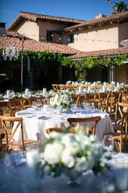 Wedding Reception In The Courtyard Of The Santa Barbara Historical Museum With Green And Wh Los Angeles Wedding Photographer Wedding Los Angeles Museum Wedding