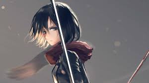 Image of pin on truehairstyle. 2805646 1920x1080 Short Hair Scarf Black Hair Anime Girls Blood Mikasa Ackerman Wallpaper Jpg 167 Kb Cool Wallpapers For Me