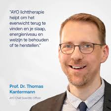 AYO+ lichttherapiebril: persoonlijke begeleiding + 'rood licht' functie