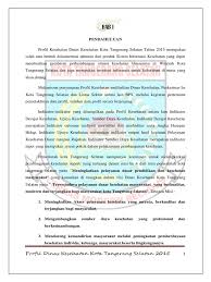 Rujukan oleh direktur pembinaan sekolah dasar tahun. Narasi Profil Dinkes 2015 Cetak Pdf