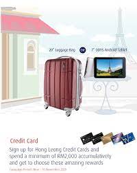 Seriously, from basic classic visa and mastercard through to the most exclusive signature vip credit cards, they've got the lot. Hong Leong Credit Card Promotion Now You Can Choose Your Own Reward