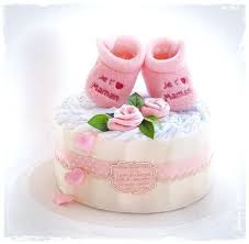 Gateau De Couches I Love Maman Babys Cakes Gateau De Couches Gateau De Couches Fille Gateau De Bebe