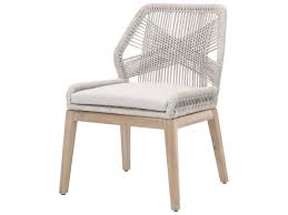 Maybe you would like to learn more about one of these? Essentials For Living Outdoor Woven Taupe White Flat Rope Pumice Aluminum Wood Cushion Dining Chair Set Of 2 Efl6808kdwtapumgt