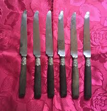 Ensemble De 6 Couteaux De La Marque A Douris Poincon Au Heaume Thiers Annees 1900 In 2020 Magnetic Knife Strip Knife Block Knife