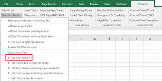 One Sample T Test T Test Excel T Test Calculator 1