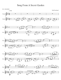 1 part • 1 page • 03:45 • sep 20, 2014 • 6,499 views • 219 favorites.use this link for the the ios tuner or search the app store for: Song From A Secret Garden Sheet Music For Violin String Duet Musescore Com