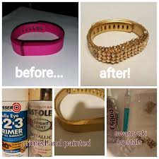 Diy Fitbit Bling Bracelet I Really Wanted A Fitbit I Could Wear When Dressed Up But Couldn T Bring Myself To Spen Fitbit Bands Diy Fitbit Jewelry Fitbit Bling