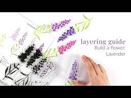 Altenew Layering Video Build A Flower Lavender Youtube Altenew Lavender Flowers