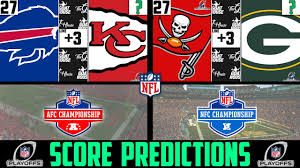 The 1958 national football league championship game was the 26th nfl championship game, played on december 28 at yankee stadium in new york city.it was the first nfl playoff game to be decided in sudden death overtime. Nfl Conference Championship Score Predictions 2021 Nfl Playoff Picks Against The Spread 2021 Youtube