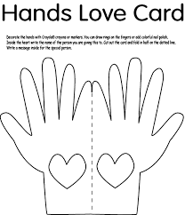 Or, use water color pencils. Hands Love Card Coloring Page Crayola Com