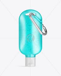 Download Clear Sanitizer Bottle With Carabine Mockup In Bottle Mockups On Yellow Images Object Mockups PSD Mockup Templates