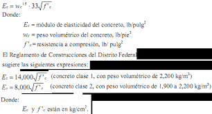 Si usa las unidades del sistema inglés de pulg./s y lbs/pulg.3 para calcular el módulo de elasticidad en libras por pulgada elevada al cuadrado (psi). Constructor Civil Concreto Modulo De Elasticidad