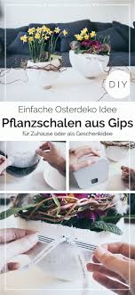 Werbung Blumentopf Aus Gips Selber Machen Als Oster Deko Mit Brother Yeah Handmade Diy Basteln Einfach Selber Machen Osterkorbchen Basteln