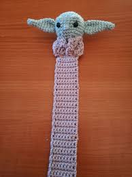 Baby Yoda Bookmark Crochet Pattern In English Crochet Bookmark Pattern Crochet Bookmarks Crochet Bookmarks Free Patterns