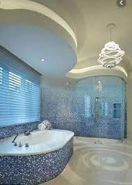 Industrial bathroom with geometric washbasin. 10 Best Bathroom Ceiling Design Ideas With Pictures
