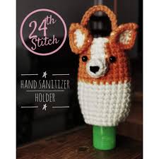 Make a super cute and useful hand sanitizer holder with this free sewing pattern! Crochet Corgi Shiba Inu Dog Hand Sanitizer Holder Shopee Singapore