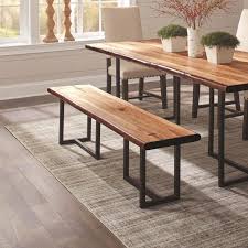The benches are included and tuck in perfectly. Dining Benches Wood Table With Bench And Chairs Rustic Wood Table Dining Table Bench Benches Rustic Dining Benches Dining Bench Seat Farmhouse Dining