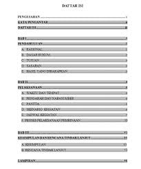 Tebalnya sekitar 15 halaman diketik satu setengah spasi pada kertas ukuran a4, termasuk abstrak dan daftar pustaka. Contoh Daftar Isi Skripsi Makalah Dan Laporan Semua Contoh