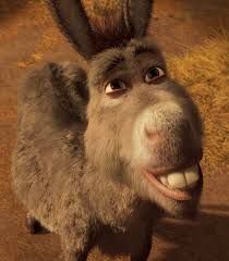 Donkey is a major character from the shrek franchise who appeared on the first shrek film where he became friends with shrek after first meeting him and he has a crush on dragon, he is voiced by eddie murphy. Donkey Shrek The Parody Wiki Fandom