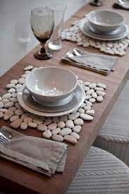 Creative Craft Ideas Making Home Decorations With Beach Pebbles Cheap Table Decorations Cheap Table Home Crafts