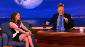 The gif create by vudal. Kristen Stewart Conan On Tbs Youtube