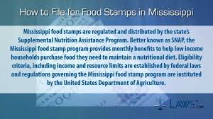 how to file for food stamps mississippi