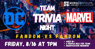 Oct 11, 2019 · it's trivia night at the local pub, and your group has come prepared to answer every question, no matter how obscure. Copy Of Copy Of Copy Of Copy Of Copy Of Fandom Vs Fandom Trivia Night For Adults 3 Morse Institute Library Natick Ma
