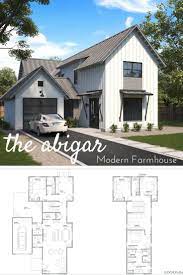 Abigar Modern Farmhouse Floorplan Modern Farmhouse Plans Narrow Lot House Plans