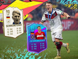 Born 1 august 1984) is a german former professional footballer who usually played as a central midfielder.earlier in his career, he primarily played as a wide midfielder.schweinsteiger is regarded as one of the greatest midfielders of all time, due to his tactical awareness, positioning, passing, tackling ability and. Bastian Schweinsteiger Eoae And Icon Edit Would You Guys Use This Card Hope You Like Fifa