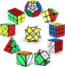 The cube is the only regular hexahedron and is one of the five platonic solids. Roxenda Zauberwurfel Set 10er Pack Speed Cube Set Mit 2x2x2 3x3x3 2x2x3 Pyramide Megaminx Skew Axis Windmill Fisher Ivy Zauberwurfel Einfaches Drehen Glatt Spielen Amazon De Spielzeug