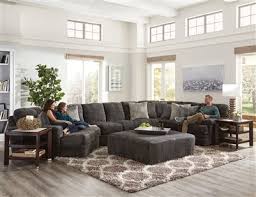Mammoth 3 Piece Sectional In Smoke Fabric By Jackson Furniture 4376 03p S In 2020 Jackson Furniture Furniture Contemporary Pillows