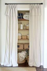 Closet Door Alternative Easy Drop Cloth Curtains Sincerely Marie Designs Diy Closet Doors Curtains For Closet Doors Closet Door Alternative